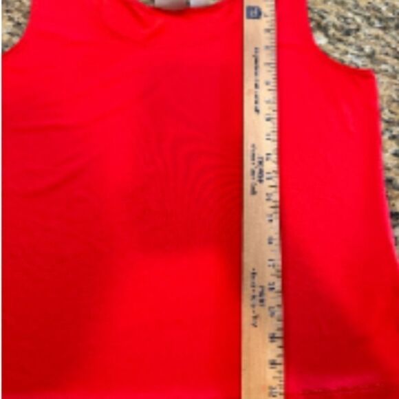 CHICO'S TRUE RED POLYESTER TANK - Picture 5 of 8